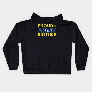 Proud Army Brother Kids Hoodie